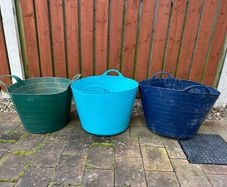 3 heavy duty buckets