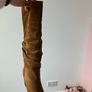 Suede slouch boots Image 6