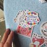Cute 2 pieces  Sewing Crafting quiltting stickers for Crafting Sewing machine etc Image 7