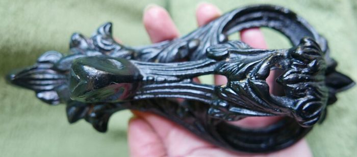 Antique  Large Regency Cast Iron Door Knocker Antique