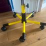 Small Yellow Swivel Chair Image 3
