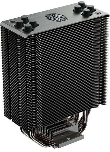 RGB Black Edition CPU Air Cooler with LGA1700 Bracket - 4 Continuous Direct Contact Heat Pipes with Fins, SF120R RGB Fan, Optional Push-Pull Fan Configuration - Black RGB (FREE POSTAGE)