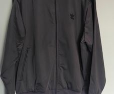 Adidas Firebird tracksuit top. Nice grey color. Black three stripes.