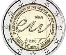 Belgium 2 Euro Commemorative Coin 2010 - Belgian Presidency of the Council of the EU. Uncirculated.