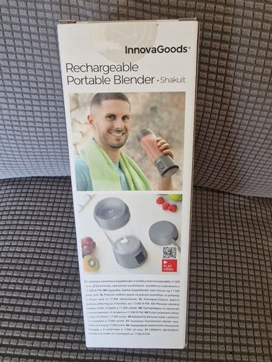 NEW and  SEALED InnovaGoods Shakuit Portable Rechargeable Blender 380ml