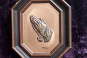 Praying Hands - Copper Wall Plaque by Magowan