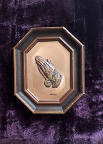 Praying Hands - Copper Wall Plaque by Magowan