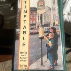 1990 Dublin bus timetable