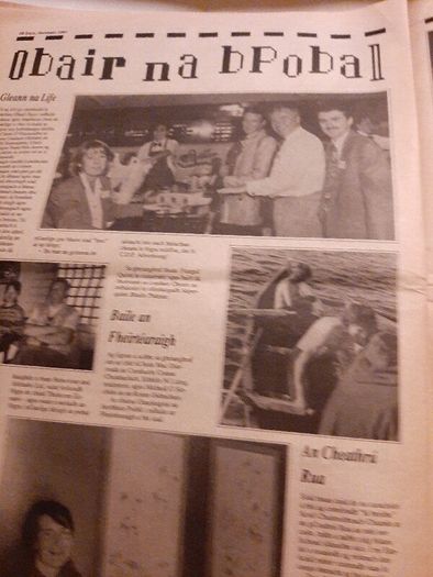 Vintage Gaeilge newspaper 1991