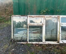 Teak window  81x48.5