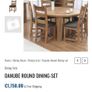 Oak Dining Table & chairs Image 4