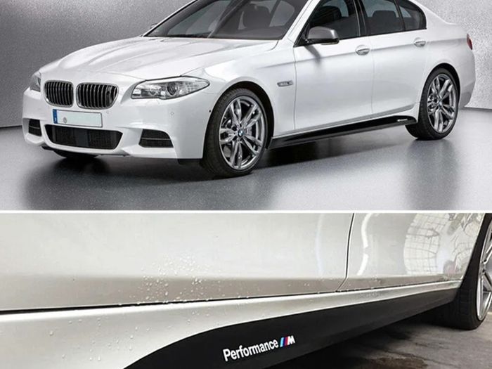 Side Skirt Stickers Gloss black For BMW F10 F11 F01 F02 G30 5 series M Performance