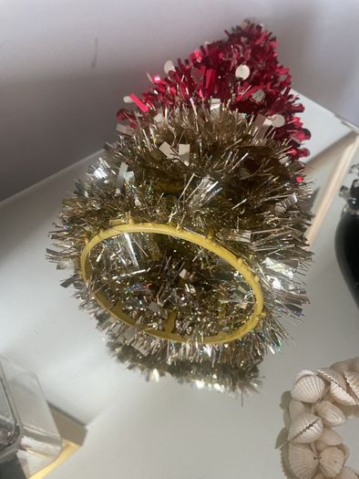 Vintage Tinsel Christmas Tree Decoration