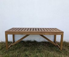 Garden wooden bench