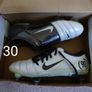 Football Boots Nike Air Zoom T90 III White/Grey (2004) Size 8UK SG Image 3