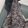 REISS ivory and black lace dress Sz 12 Image 4