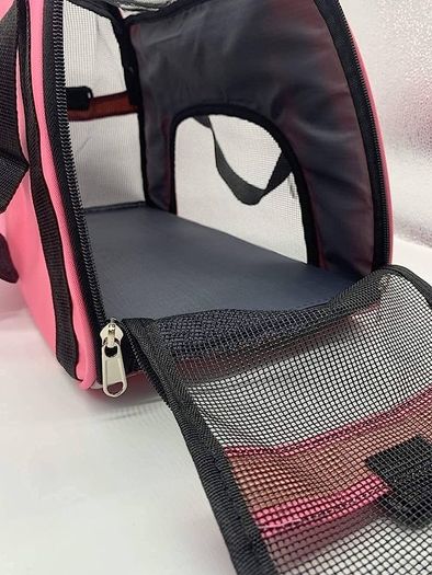 Pet Carrier Bag, Airline Approved Duffle Bags, Pet Travel Portable Bag Home for Little Dogs, Cats and Puppies, Small Animals (M, Pink) (FREE SHIPPING)