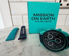 Omega Moonswatch Mission on Earth Polar Lights