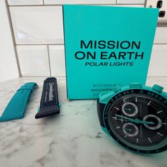 Omega Moonswatch Mission on Earth Polar Lights