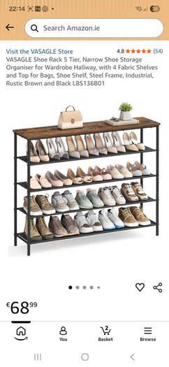 VASAGLE Shoe Rack / Bench