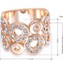 Rose Gold Plated Austrian Crystal Ring Image 8