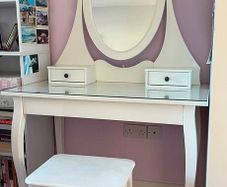 Dressing table and stool