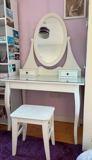 Dressing table and stool