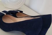 PETER KAISER Pavilia navy suede court shoe - Sz 4UK - Rrp 179 (New)