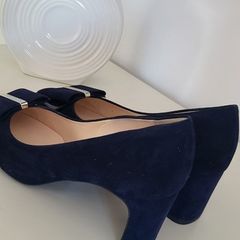 PETER KAISER Pavilia navy suede court shoe - Sz 4UK - Rrp 179 (New)