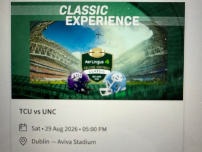 College Football Classic 3 tickets