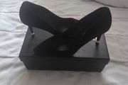 Dune Black Court Shoes