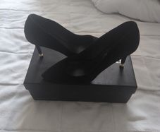 Dune Black Court Shoes