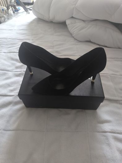Dune Black Court Shoes