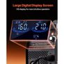 MIG Welder, 160A Synergic Mig Welding Machine, 4-in-1 Gas MIG/Flux Core MIG/Stick/Lift TIG Multi-Process Welder Machine with IGBT Inverter Technology and LCD Screen Display Image 4
