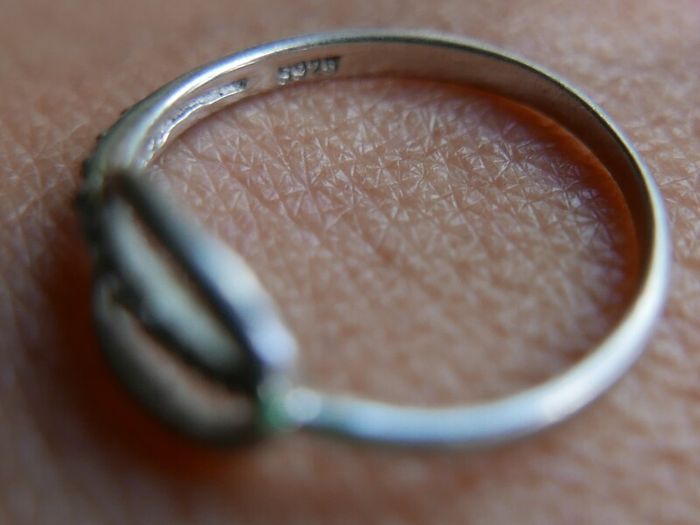 Vintage 925 Sterling Silver Rings for Women Silver Adjustable Ring with Cubic Zirconia