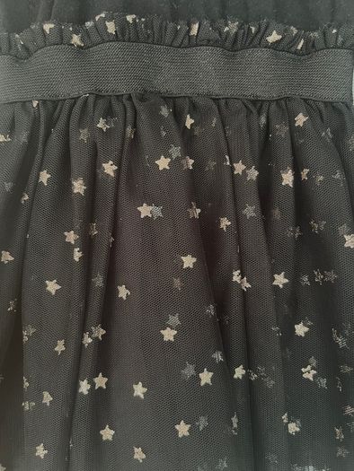 Seed Heritage Black with gold stars tutu dress Sz 1-2 EUC