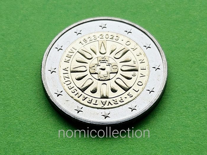 Commemorative Uncirculated 5 x 2 Euro coins.