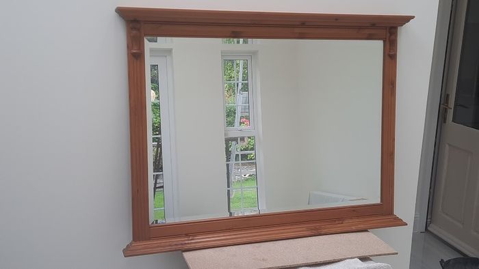 Ducal Wall Mirror - Antique Pine Finish