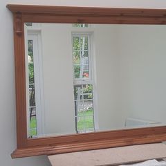 Ducal Wall Mirror - Antique Pine Finish