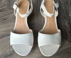 White Wedge Sandals