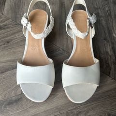 White Wedge Sandals