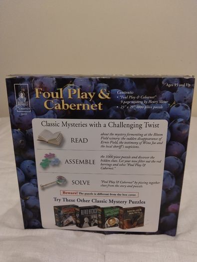 Foul Play & Cabernet, Classic Mystery Jigsaw Puzzle