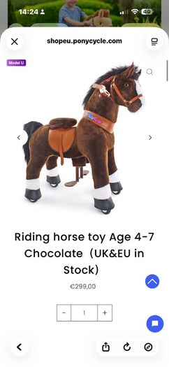 PonyCycle Ride, On Horse, Size 4 -7, Like New