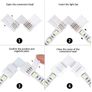 24Pack 10mm 5050RGB LED Strip Connectors (4 Shapes) Image 5
