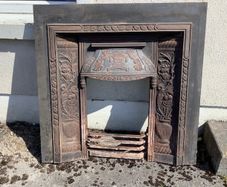 Cast iron fireplace insert