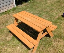 kids picnic bench
