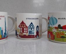 2 Starbucks - You Are Here - Collectors Mugs