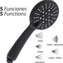 Handheld Shower Head Black Set with hose Image 4