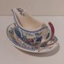Beautiful Vintage Masons Ironstone Individual Gravy Boat and Matching Underplate in the Regency Pattern, Circa 1940 - Unusual Size Image 2