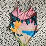 H&M Italian beach scene swimsuit Size M Image 2